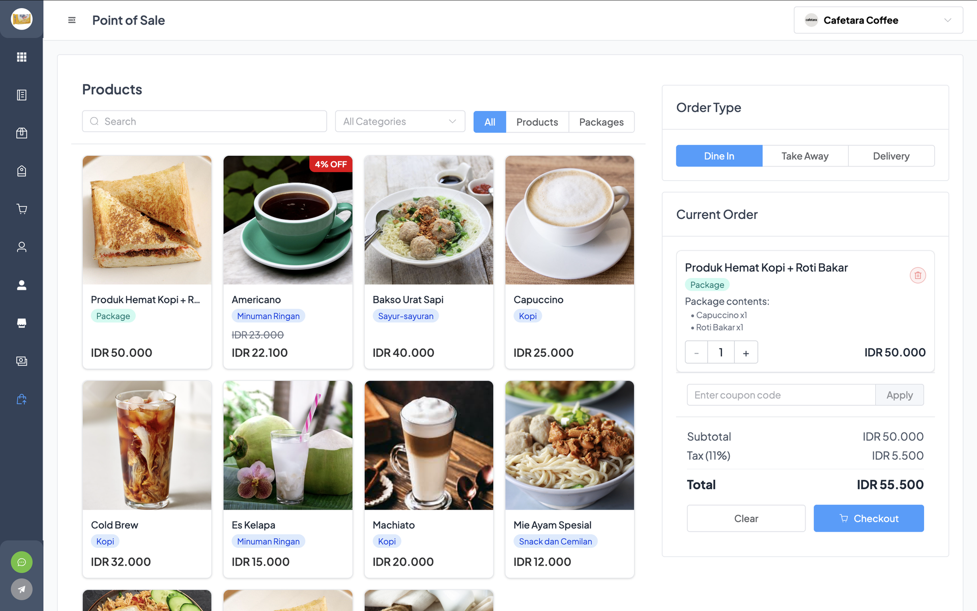 LayangPOS Dashboard Preview